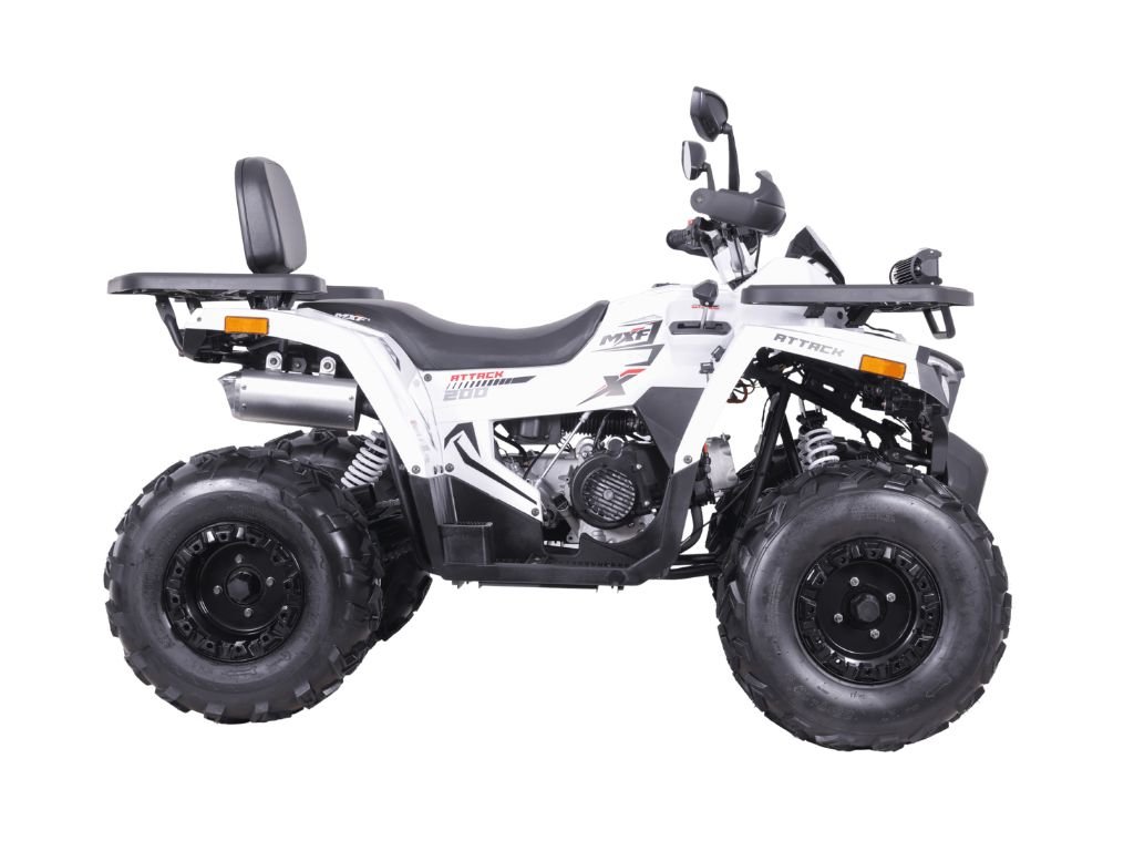 MXF Attack 200 Branco Lateral Esquerda