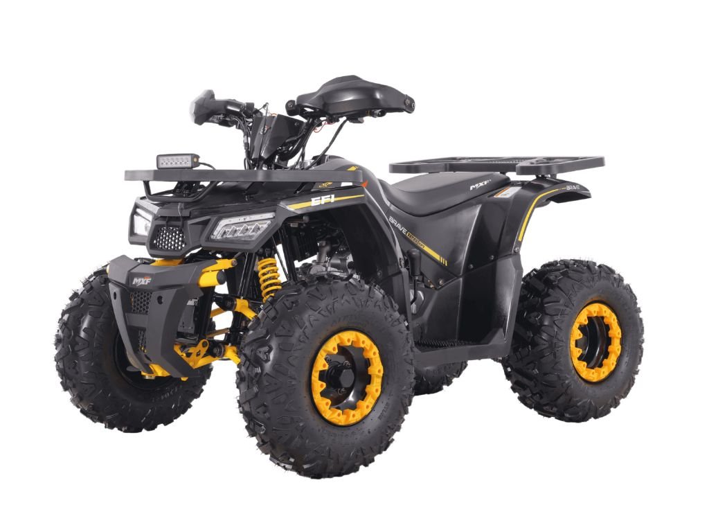 MXF Brave 125 Preto_Amarelo Diagonal