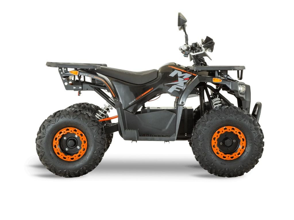 MXF Brave 1500W Preto_Laranja Lateral Esquerda